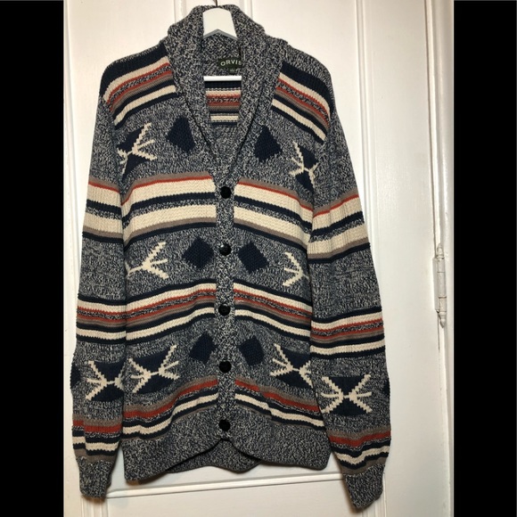 Orvis Aztec Southwestern Shawl Collar 